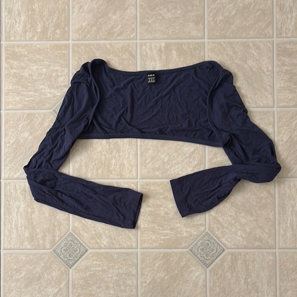 Blue Sleeve Top